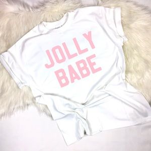 Jolly babe Christmas T-shirt